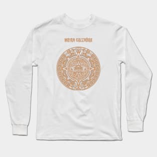 Ancient Mayan Calendar Symbol Long Sleeve T-Shirt